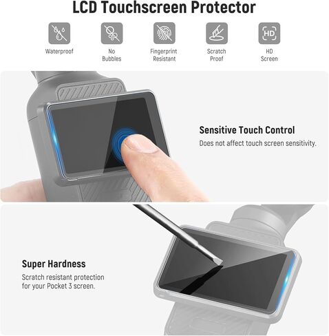 مرشح CPL المغناطيسي من NEEWER متوافق مع ملحقات DJI Osmo Pocket 3 Creator Combo، طقم مرشح مستقطب دائري متعدد الطبقات مع واقيين للشاشة، وملحقات كاميرا الحركة in Kuwait