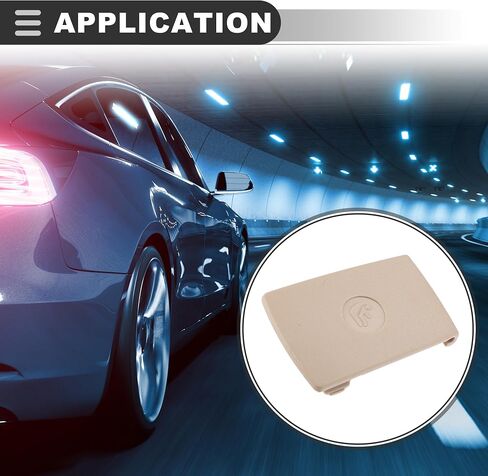 Motoforti Rear Child Seat Anchor ISOFix Cover, Child Seat Anchor Cover, for BMW 1 Series E81 E82, Plastic, 52207319687, Beige in Saudi Arabia