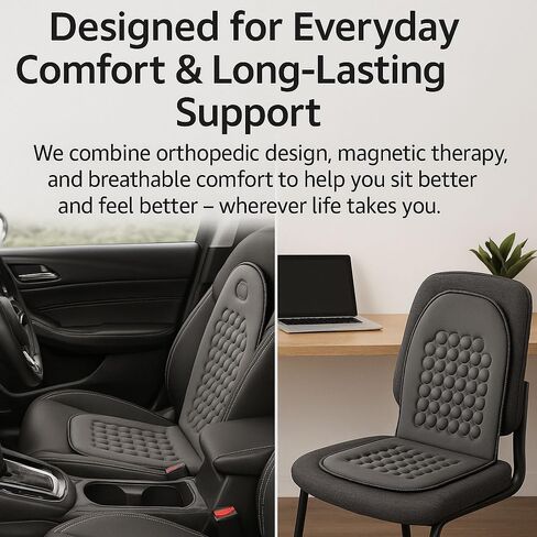 Car Seat Bubble Cushion Protector Cover Breathable Massage Magnet Auto Truck SUV Car Seat Pad Orthopedic Cushion Magnetic Therapy Seat Pillow Driving Posture Support Cushion Auto Chair Back Support in Saudi Arabia