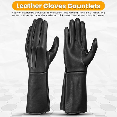 Medieval Gauntlet Gloves – 100% Sheepskin Leather – Handmade Black Long Cuff Armor Gloves – Renaissance, LARP, Cosplay in Saudi Arabia