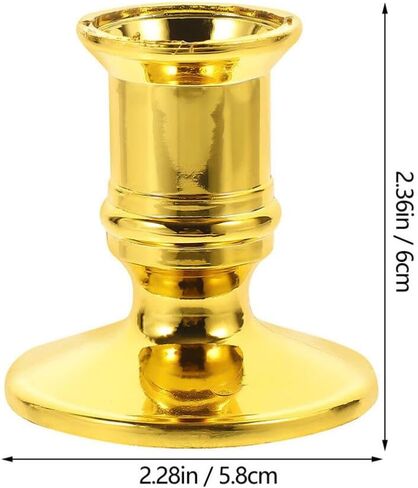ABOOFAN Candlestick Holder 12pcs Vintage Candle Holders Tall Pillar Candles Stand Taper Decorative Plastic Candle Holders for Table Centerpiece Wedding Party Decor Silver in Saudi Arabia