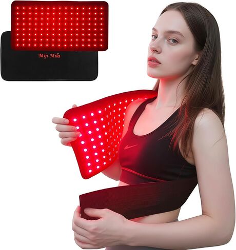Red Light Therapy for Body: Infrared Light Therapy for Shoulder Waist Muscle Pain Relief - Wearable Wrap Infrared Heating Pad with Timer - Holiday Gift for Women Mom in Saudi Arabia