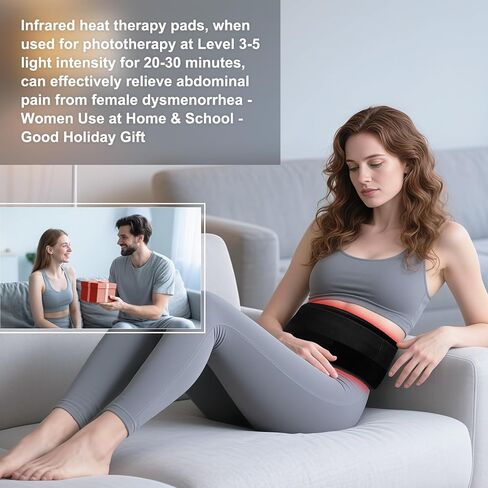 Red Light Therapy for Body: Infrared Light Therapy for Shoulder Waist Muscle Pain Relief - Wearable Wrap Infrared Heating Pad with Timer - Holiday Gift for Women Mom in Saudi Arabia