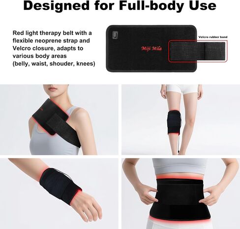 Red Light Therapy for Body: Infrared Light Therapy for Shoulder Waist Muscle Pain Relief - Wearable Wrap Infrared Heating Pad with Timer - Holiday Gift for Women Mom in Saudi Arabia