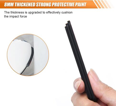 4PCS Car Door Edge Guard Protectors, Anti-Scratch Anti-Collision Car Door Rearview Bumper Guard Decorative Strip, Self-Adhesive Universal Auto Exterior Trim Sticker for Cars (Red/White/Green) in Saudi Arabia