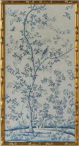 HongFengtang Chinese Rice Paper Print China Flower And Bird Bamboo Frame 19.5 X 35.8 Inches (A) in Saudi Arabia