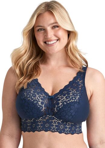 Miss Mary of Sweden Lace Dreams Non-Wired Longline Bra – Recycled Stretch Lace, Extra Support & Comfort in Saudi Arabia