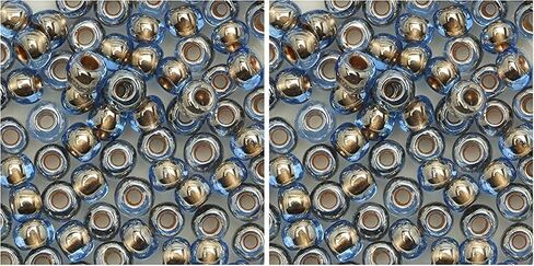 Toho Seed Beads, Gold Lined Lt Montana Blue in Kuwait