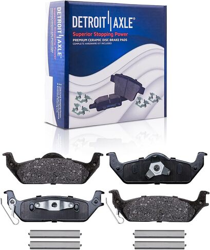 Detroit Axle - Brake Kit for 6 Lug Ford F-150 2009 Disc Brake Rotors Ceramic Brake Pads Front and Rear Replacement in Saudi Arabia