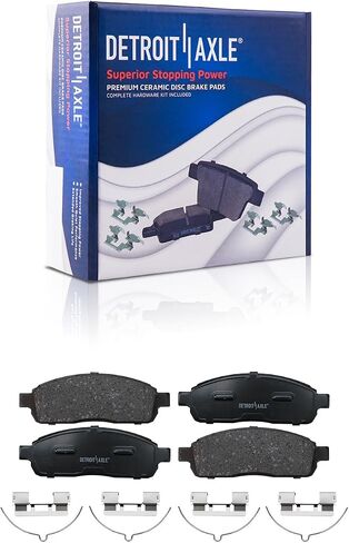 Detroit Axle - Brake Kit for 6 Lug Ford F-150 2009 Disc Brake Rotors Ceramic Brake Pads Front and Rear Replacement in Saudi Arabia