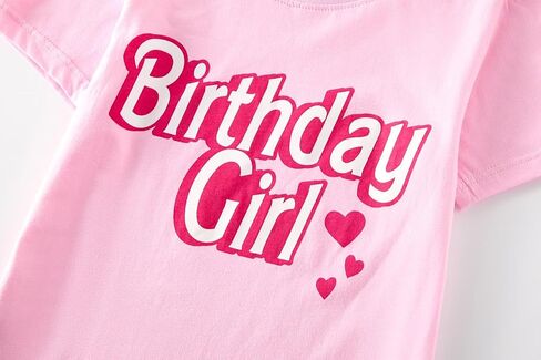Cadidi Dinos Birthday Girls T-Shirt Cotton Short Sleeve Top Tee in Saudi Arabia