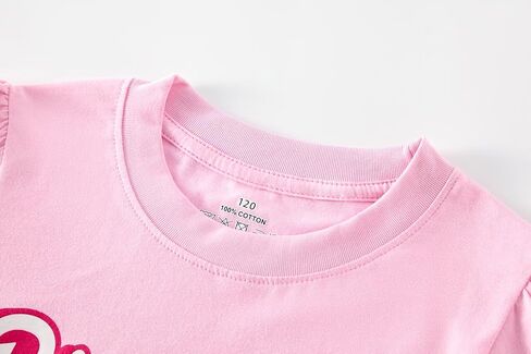 Cadidi Dinos Birthday Girls T-Shirt Cotton Short Sleeve Top Tee in Saudi Arabia