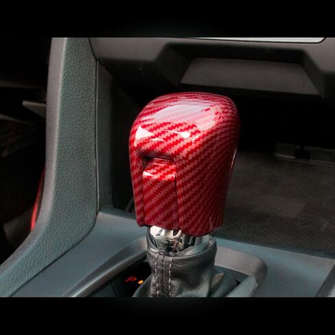 غطاء مقبض ناقل الحركة Civic Gear من الجيل العاشر من AJHLJ® CVT ملحقات داخلية لرافعة ناقل الحركة الأوتوماتيكي متوافقة مع Honda Civic 2016 2017 2018 2019 2020 2021 (أسود كربوني) in Kuwait