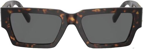 Versace Unisex Sunglasses Havana Frame, Dark Grey Lenses, 54MM in Saudi Arabia