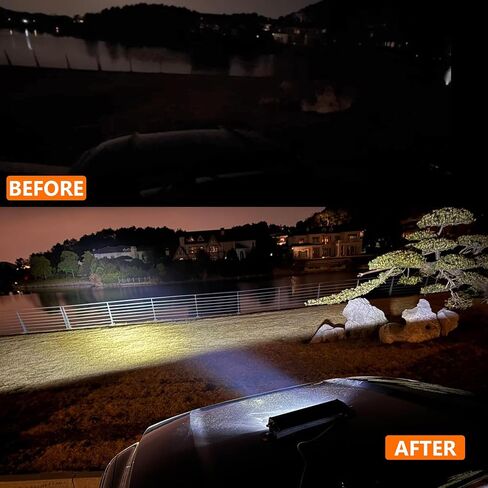 Magnetic Led Light Bar, IP67 Waterproof 54W Working Lights with Magnetic Mount, Spot Flood Combo Led Light, Amber Off Road Lights with Wiring Harness, Driving Lamp on Boats Truck SUV ATV UTV in Saudi Arabia