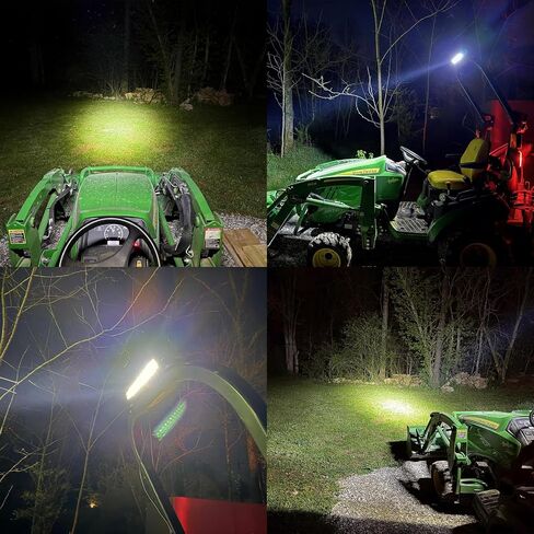 Magnetic Led Light Bar, IP67 Waterproof 54W Working Lights with Magnetic Mount, Spot Flood Combo Led Light, Amber Off Road Lights with Wiring Harness, Driving Lamp on Boats Truck SUV ATV UTV in Saudi Arabia
