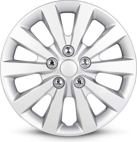 16 inch Hubcap for 2013-2019 Nissan Sentra Wheel Cover 16 in Hub Cap Silver - Set of 4 Pcs in Saudi Arabia