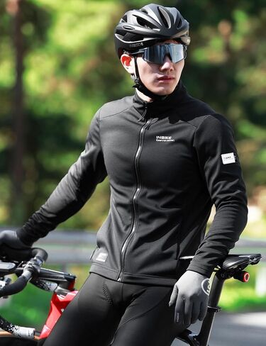 سترات INBIKE لركوب الدراجات للرجال والنساء، سترة دراجة حرارية مقاومة للرياح وقابلة للتنفس وعاكسة للرياح مع جيب in Saudi Arabia