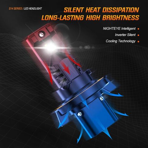 NIGHTEYE 9005 9006 مصباح الضباب - 40000LM 6500K 9005/HB3 شعاع عالٍ 9006/HB4 مصباح ضباب LED منخفض الشعاع، التوصيل والتشغيل، حزمة من 4 in Saudi Arabia