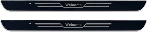 Car Door Sills Led Magnetic for BMW, LED Door Sills with 7 Lighting Colors, 28 Transformation Modes, IP67 Waterproof Auto-Sensing for X3 X5 X7 3/5/7 Series 328i 550i Accessories - 2Pcs Front Door in Saudi Arabia