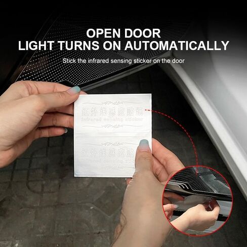 Car Door Sills Led Magnetic for BMW, LED Door Sills with 7 Lighting Colors, 28 Transformation Modes, IP67 Waterproof Auto-Sensing for X3 X5 X7 3/5/7 Series 328i 550i Accessories - 2Pcs Front Door in Saudi Arabia