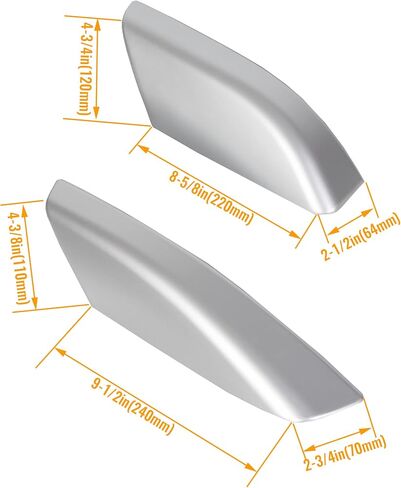 HECASA Roof Rack End Caps Compatible with 2003-2009 Toyota 4Runner N210 Protective Covers for Roof Rail & Luggage Rack Shell Trim Replacement for 6349135010 4 Pcs Silver in Saudi Arabia