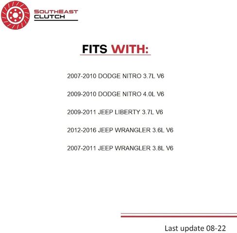 أسطوانة القابض التابعة متوافقة مع Nitro Liberty Wrangler Unlimited Rubicon Sahara Sport Willys Wheeler X Detonator Heat Sport Utility 2007-2016 3.6L 3.7L 3.8L 4.0L V6 in Saudi Arabia