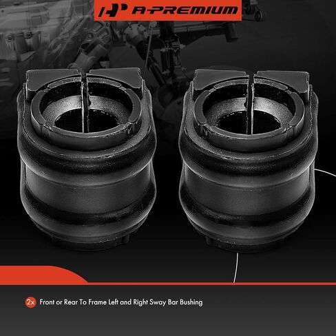 A-Premium 2 x Front or Rear To Frame Sway Bar Bushing Kit, Compatible with Hyundai Elantra, Elantra GT N, Sonata, Santa Fe, Tucson, Ioniq & Kia Soul, Soul EV, Optima, Sorento, Forte, Sportage, Niro in Saudi Arabia