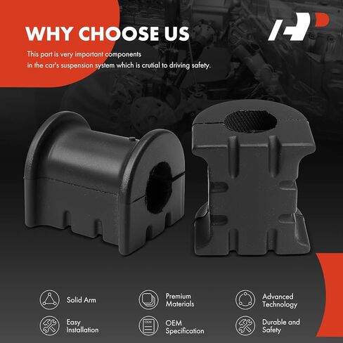 A-Premium 2 x Rear To Frame Sway Bar Bushing Kit, Compatible with Ford Edge 2015-2021 & Lincoln MKZ 2017-2020 in Saudi Arabia