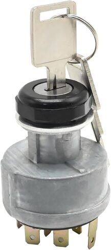 31-280 4 Positions 7-Pins Ignition Switch with 6693241 Keys, Replacement for Tractors,Replaces 6693241 in Saudi Arabia