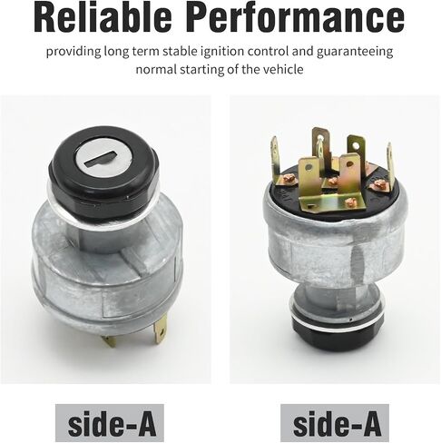 31-280 4 Positions 7-Pins Ignition Switch with 6693241 Keys, Replacement for Tractors,Replaces 6693241 in Saudi Arabia