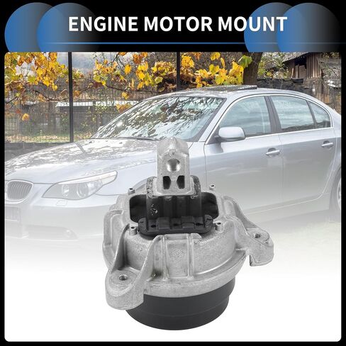 حامل محرك المحرك، رقم تركيب المحرك 22117935149 لسيارة BMW 528i XDrive 2012-2016 لسيارة BMW 528i 2012-2016 أسود، قطعة واحدة in Saudi Arabia
