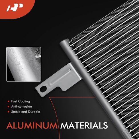 مكثف مكيف الهواء A-Premium متوافق مع مرسيدس بنز W163 ML-Class ML320 1998-2003، ML350 2003-2005، ML430 1998-2001، ML500 2002-2005، استبدال # 1638300170، 1638300070 in Saudi Arabia