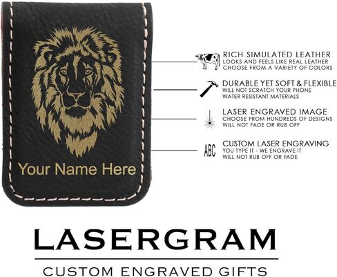 LaserGram Slim Magnetic Money Clip, Drama Masks, Personalized Engraving Included (Carbon Fiber Silver) in Saudi Arabia