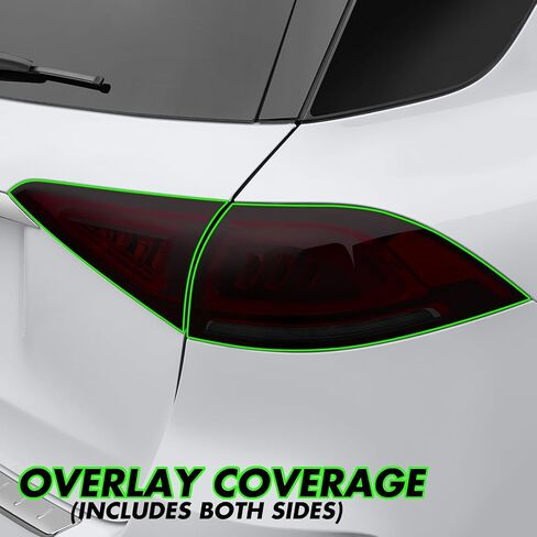 SlickMod PreCut Vinyl Smoke Tint for 2020-2024 Mercedes GLE Sedan Tail Light (35% Light Smoke, 1. Taillight) in Saudi Arabia