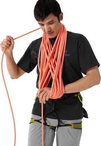 قميص Arc'teryx Kragg SL مصنوع من القطن على شكل طائر SS للرجال | تي شيرت قطني للتسلق مع رسم طائر وعلامة نصية in Saudi Arabia