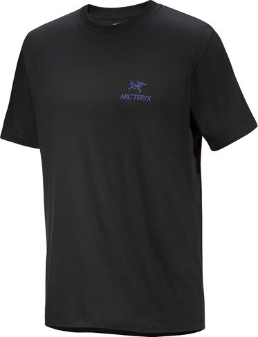 قميص Arc'teryx Kragg SL مصنوع من القطن على شكل طائر SS للرجال | تي شيرت قطني للتسلق مع رسم طائر وعلامة نصية in Saudi Arabia