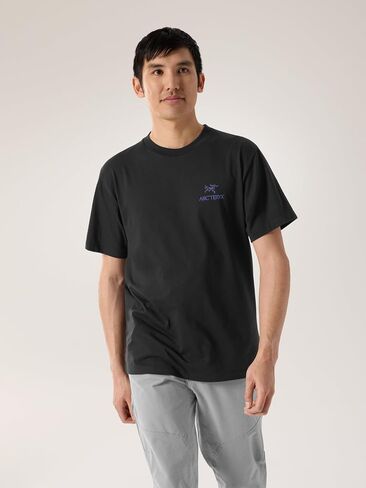 قميص Arc'teryx Kragg SL مصنوع من القطن على شكل طائر SS للرجال | تي شيرت قطني للتسلق مع رسم طائر وعلامة نصية in Saudi Arabia
