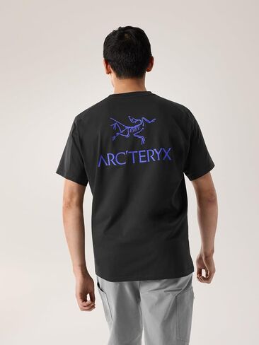 قميص Arc'teryx Kragg SL مصنوع من القطن على شكل طائر SS للرجال | تي شيرت قطني للتسلق مع رسم طائر وعلامة نصية in Saudi Arabia