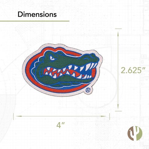 Desert Cactus University of Florida Patch – Embroidered Iron On/Sew On Applique for Blazers, Jackets, Backpacks, Bags, Hats & Tactical Gear – Florida Gators (Patch - Design D) in Saudi Arabia