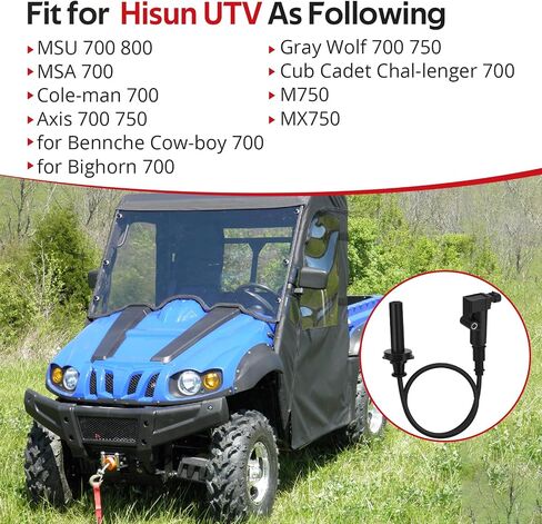 JAVIK UTV ملف الإشعال شرارة غطاء سلك التوصيل لـ Hisun M750 MSU Bennche Cow-boy رمادي وولف كول مان شبل كاديت Chal-lenger MX750 Axis Bighorn MSA 700 750 O.E.M #33120-115H-0000 in Saudi Arabia