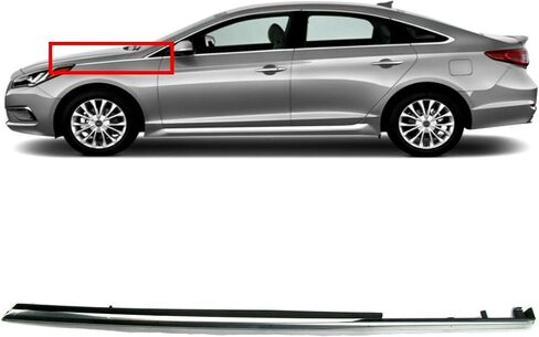 waltyotur Front Left Driver Fender Molding Trim Chrome 87771C1000 Replacement for Sonata 2015-2017 in Saudi Arabia