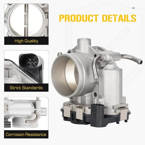 Electric Throttle Body Fit for Volkswagen Beetle 2006 2007 2.5L, Fit for Rabbit 2006 2007 2.5L, Fit for Bora 2005-2007 2.5L,Fit for Jetta 2005-2007 2.5L, Replace for 67-4013, 1540222 in Saudi Arabia