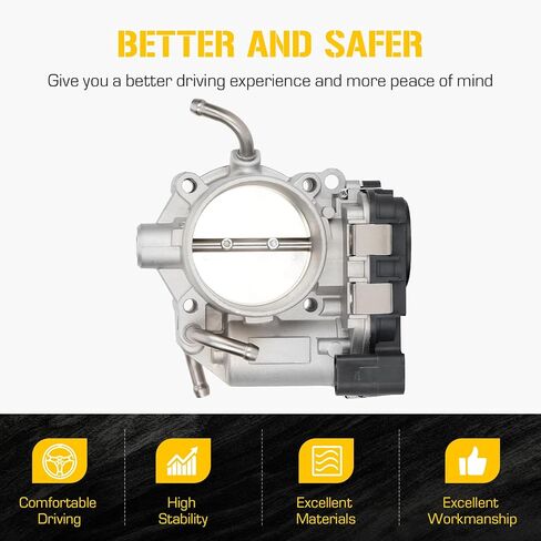 Electric Throttle Body Fit for Volkswagen Beetle 2006 2007 2.5L, Fit for Rabbit 2006 2007 2.5L, Fit for Bora 2005-2007 2.5L,Fit for Jetta 2005-2007 2.5L, Replace for 67-4013, 1540222 in Saudi Arabia