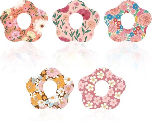 10pcs Adhesive Patches for Dexcom G7, 5 Styles Flower Shape Sensor Monitor Covers with Holes Waterproof Breathable CGM Over Patches Adhesive Sensor Stickers in Saudi Arabia