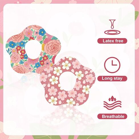 10pcs Adhesive Patches for Dexcom G7, 5 Styles Flower Shape Sensor Monitor Covers with Holes Waterproof Breathable CGM Over Patches Adhesive Sensor Stickers in Saudi Arabia