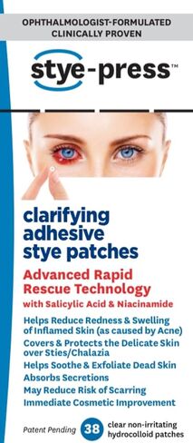 Adhesive Hydrocolloid Patches for Styes & Chalazia: Provide immediate Cosmetic Improvement, Help Absorb Secretions, Reduce Redness, Swelling & Prevent Scarring in Saudi Arabia