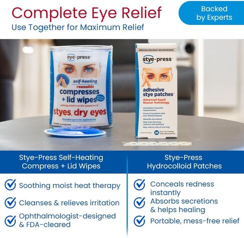 Adhesive Hydrocolloid Patches for Styes & Chalazia: Provide immediate Cosmetic Improvement, Help Absorb Secretions, Reduce Redness, Swelling & Prevent Scarring in Saudi Arabia