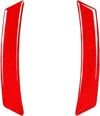 Car Wheel Eyebrow Reflective Stickers, Automotive Exterior Accessories Door Reflector Guard Strip, Night Safety Warning Sticker for Car Wheel Well Arch & Side Bumper Fenders (Yellow/2PCS) in Saudi Arabia