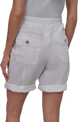 DKNY Women's Poplin Long Convertible Cargo Short in Kuwait